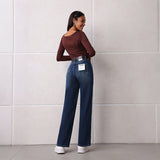 Relaxed fit straight-leg jeans