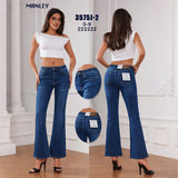 Ladies' high-elasticity slim-fit jeans