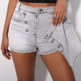 Relaxed fit straight-leg jeans